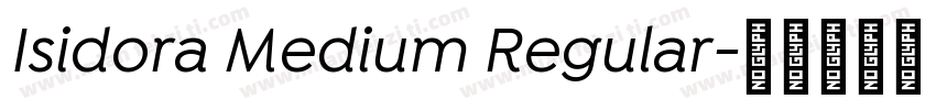 Isidora Medium Regular字体转换